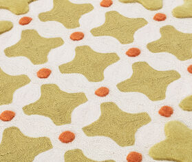 Cc-tapis &#39;Criss Cross Runner&#39; rug, mustard YELLOW CCTA25CRI822YEL