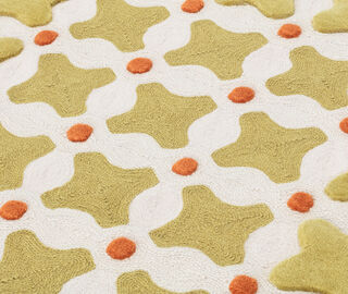 Cc-tapis 'Criss Cross Runner' rug, mustard YELLOW CCTA25CRI822YEL