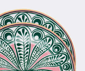 La DoubleJ 'Big Pineapple Fuxia' dessert plates, set of two MULTICOLOUR LADJ20DES202MUL