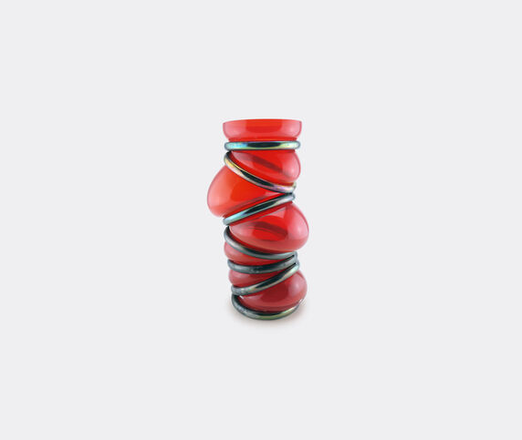 Vanessa Mitrani 'Chain Ring' vase, red  VAMI22CHA337RED