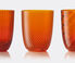 NasonMoretti 'Idra' water glass, set of six, orange  NAMO20WAT115ORA
