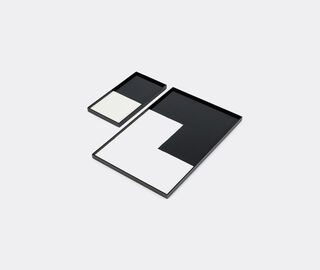 Serax Tray, M, black and white MULTICOLOUR SERA19PLA793BLK