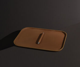 Uniqka 'Plato' tray, rectangle, beige BEIGE UNIQ24PLA570BEI