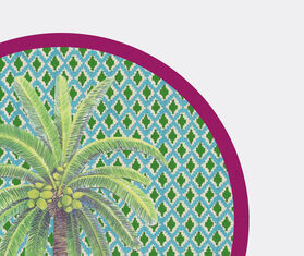 Lisa Corti &#39;Masonite&#39; round placemat, set of two, hima palma green GREEN LICO23MAS633MUL