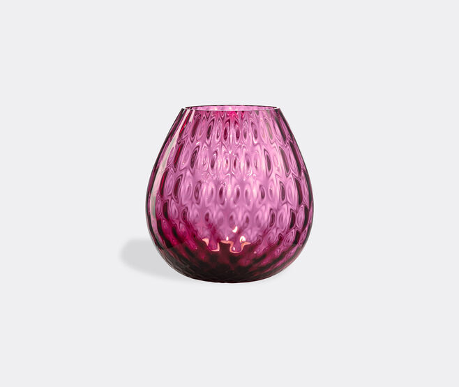 NasonMoretti 'Macram&eacute;' candle holder, large, ruby red RED NAMO22CAN956RED