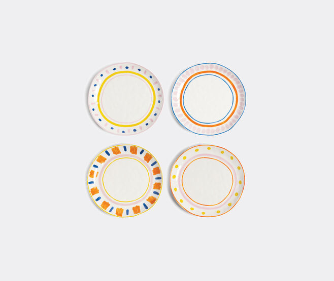 &k Amsterdam 'Boavista' dinner plate, set of four, multicolor MULTICOLOUR AMST25PLA666MUL