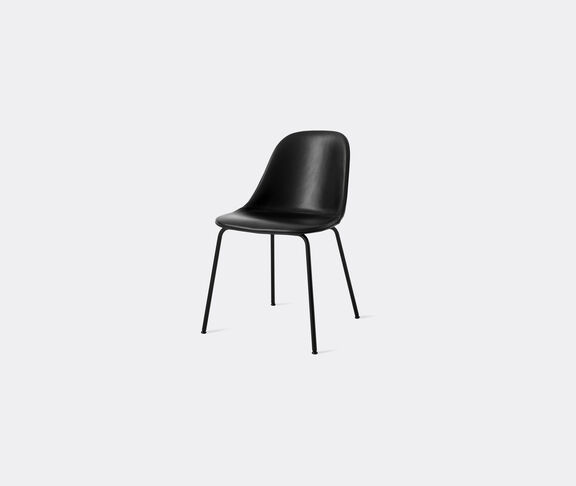 Menu Harbour Side Chair, Black Steel Base/Dakar Leather 0842 Black, brown ${masterID} 2