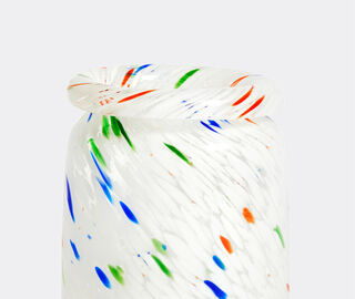 Hay 'Splash' vase, medium, white dot WHITE HAY120SPL354MUL