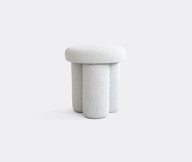 101 Copenhagen 'Big Foot' stool, boucl&eacute; IVORY COPH25BIG892WHI