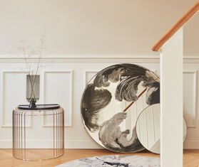 AYTM 'Curva' table, silver SILVER AYTM21CUR855SIL