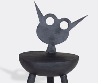 Pulpo 'Flora, Little Monster' stool BLACK PULP23LIT160BLK