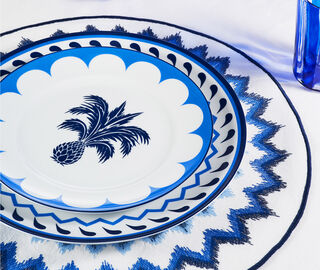 Aquazzura Casa 'Jaipur' dessert plate, set of two, blue BLUE AQUA23JAI973BLU