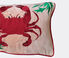 Les-Ottomans 'Crab' embroidered cushion multicolor OTTO23COT194MUL
