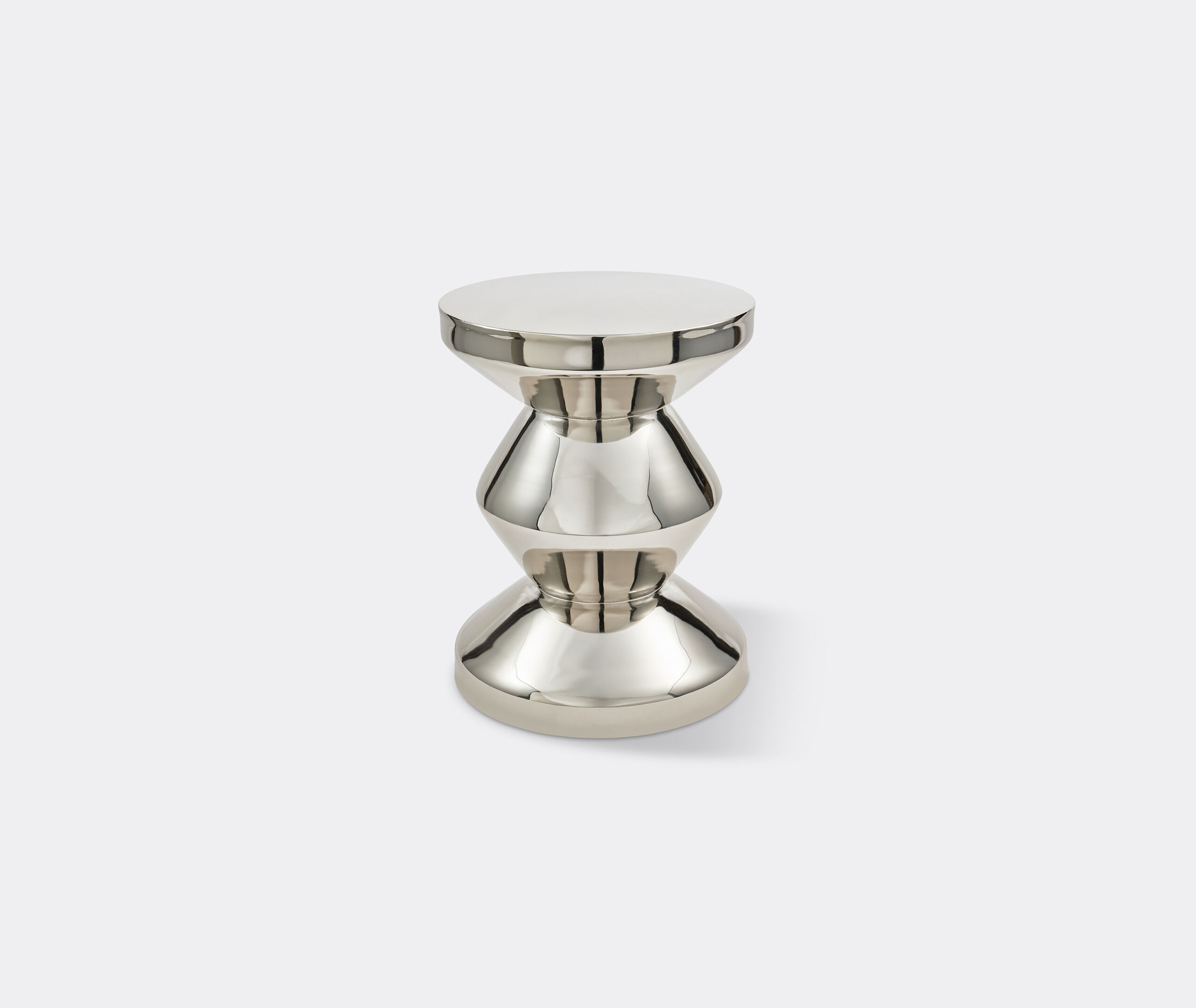 Zig Zag' stool, silver by POLSPOTTEN | Seating | FRANKBROS