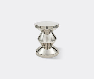 POLSPOTTEN 'Zig Zag' stool, silver SILVER POLS25ZIG871SIL