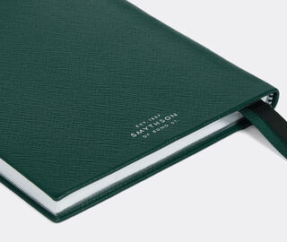 Smythson '2026 Soho' weekly diary with pocket, forest green GREEN SMYT25PAS949GRN