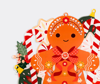 VESTA 'Mr Ginger' wreath, multicolor ORANGE VEST26MRG473ORA