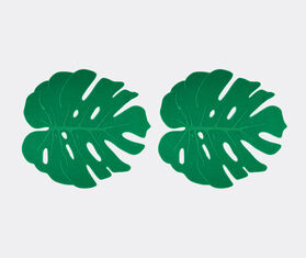 Aquazzura Casa &#39;Florida Leaf&#39; placemat, set of two GREEN AQUA23FLO615GRN