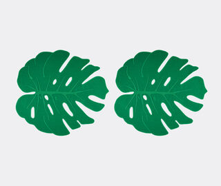 Aquazzura Casa 'Florida Leaf' placemat, set of two GREEN AQUA23FLO615GRN
