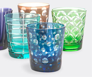 POLSPOTTEN 'Cuttings' tumbler, set of six MULTICOLOUR POLS22TUM747MUL