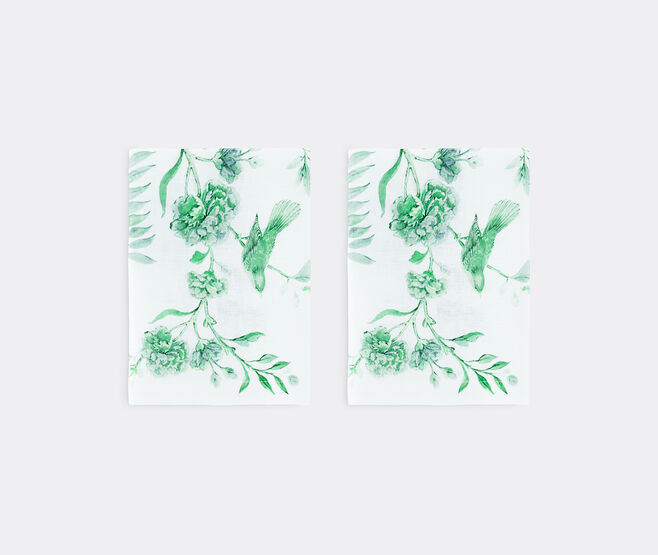 Aquazzura Casa 'Secret Garden' napkin, set of two GREEN AQUA23SEC185GRN