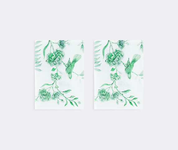 Aquazzura Casa 'Secret Garden' napkin, set of two green AQUA23SEC185GRN