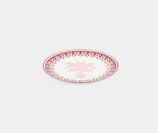 Aquazzura Casa 'Jaipur' charger plate, bordeaux and pink MULTICOLOUR AQUA23JAI423MUL