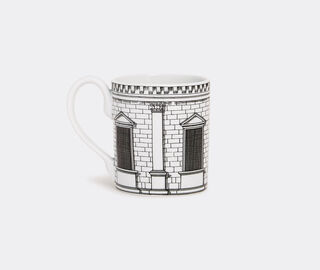 Fornasetti 'Architettura' mug WHITE FORN23MUG150MUL
