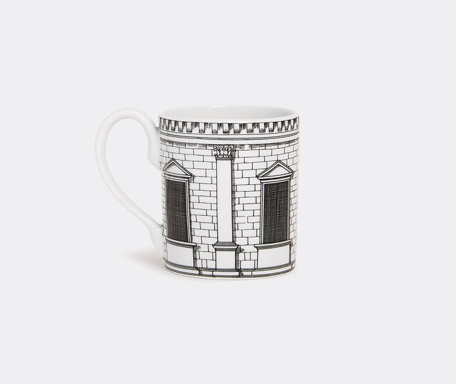 Fornasetti 'Architettura' mug WHITE FORN23MUG150MUL