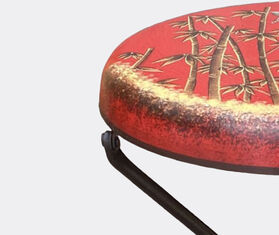 Les-Ottomans Folding stool, bamboo red MULTICOLOUR OTTO23BAM735MUL