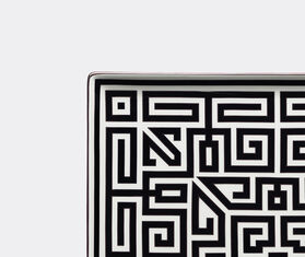Ginori 1735 'Labirinto' vide poche squared plate, black BLACK RIGI20LAB095BLK