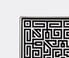 Ginori 1735 'Labirinto' vide poche squared plate, black Black RIGI20LAB095BLK