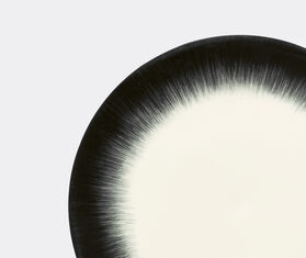 Serax 'D&eacute;' dinner plate, variation 5, set of two, white and black WHITE SERA24PLA391WHI