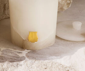 Trudon 'Hemera' alabaster candle WHITE CITR21HEM624WHI