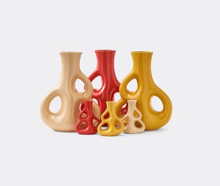 POLSPOTTEN 'Three Ears' vase, small, red CORAL POLS26VAS527COR