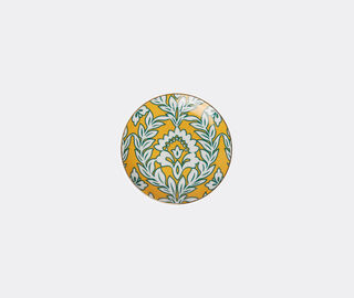 La DoubleJ 'Violet Garland' side plates, set of two, yellow and violet MULTICOLOUR LADJ23SID021MUL