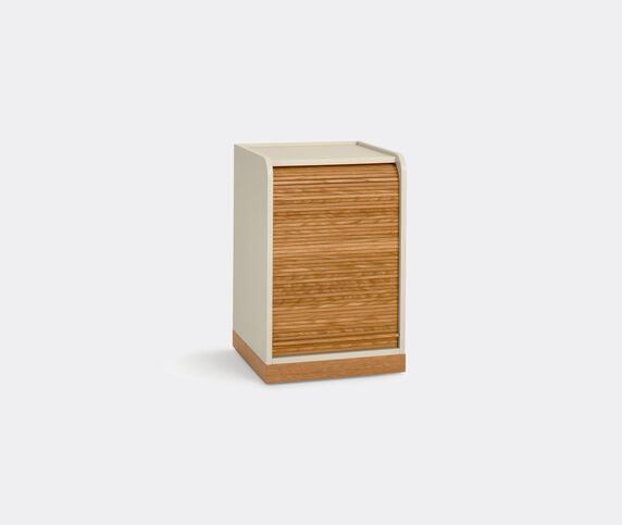 Colé 'Tapparelle' cabinet on wheels white, natural oak COIT20TAP368WHI