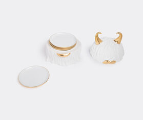 L&#39;Objet &#39;Lynda&#39; box with set of four plates, white WHITE LOBJ19LYN394WHI