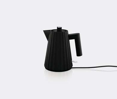 Plissé' electric kettle, black, EU plug by Alessi, Kitchen And Tools