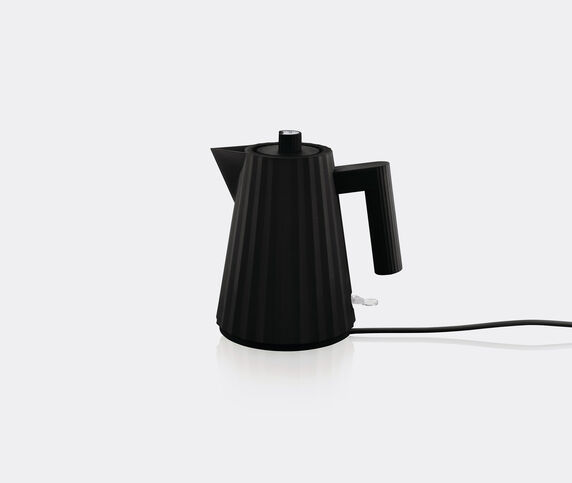 Alessi Plissé' electric kettle, black, EU plug