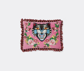 Gucci 'Angry Cat' velvet cushion PINK GUCC18CUS896PIN