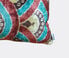 Les-Ottomans Silk velvet cushion, pink, white and green  OTTO20SIL665MUL