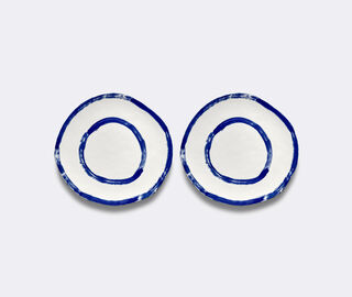 Serax 'Line-Up' presentation plate, set of two, blue and white WHITE SERA26PRE013WHI