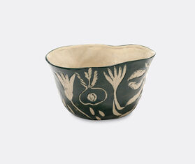 Serax 'Terres de R&ecirc;ves 09' flower pot, green and beige BLACK SERA26FLO067BLK
