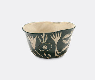 Serax 'Terres de R&ecirc;ves 09' flower pot, green and beige BLACK SERA26FLO067BLK