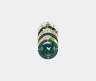 La DoubleJ Mixed dessert plates, set of six MULTICOLOUR LADJ22DES035MUL