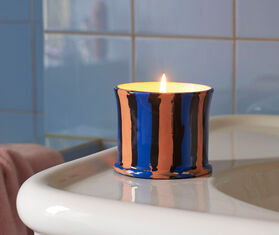 Hay 'Stripe Scented Candle', mint leaf LIGHT GREEN HAY120STR351MUL