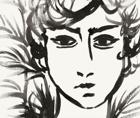 Lemon 'Sunset 316' art print LIGHT BROWN LEMN21SUN578MUL