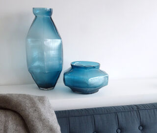 Vanessa Mitrani 'Trace' vase, long, duck blue BLUE VAMI26VAS342BLU
