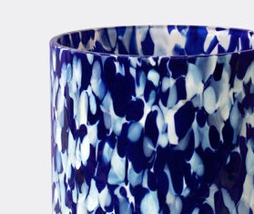 Stories of Italy 'Macchia su Macchia' blue and ivory glasses, set of two MULTICOLOUR STLY20MAC582BLU